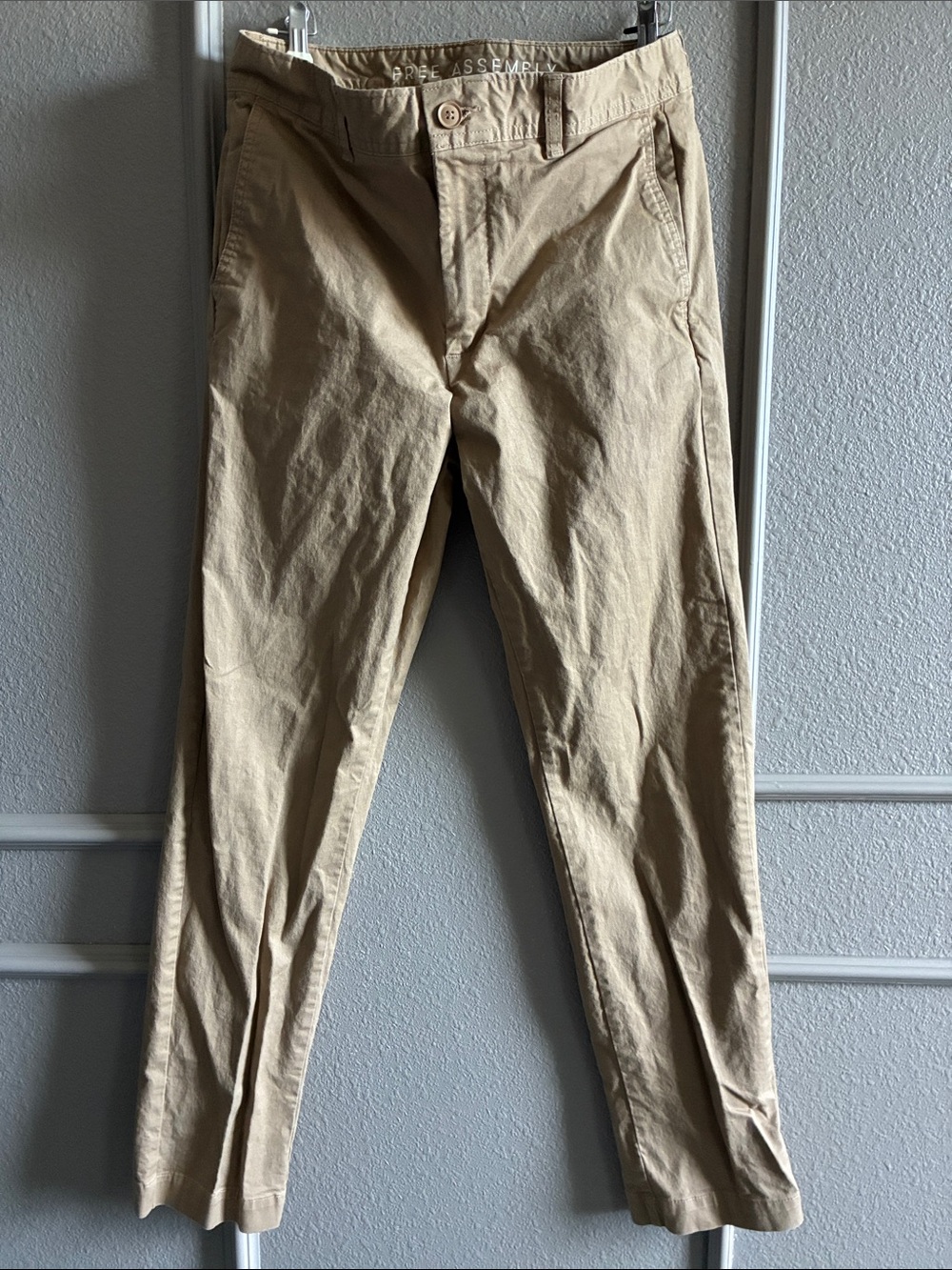 Men's Khaki Chino Pants - Classic Slim Fit